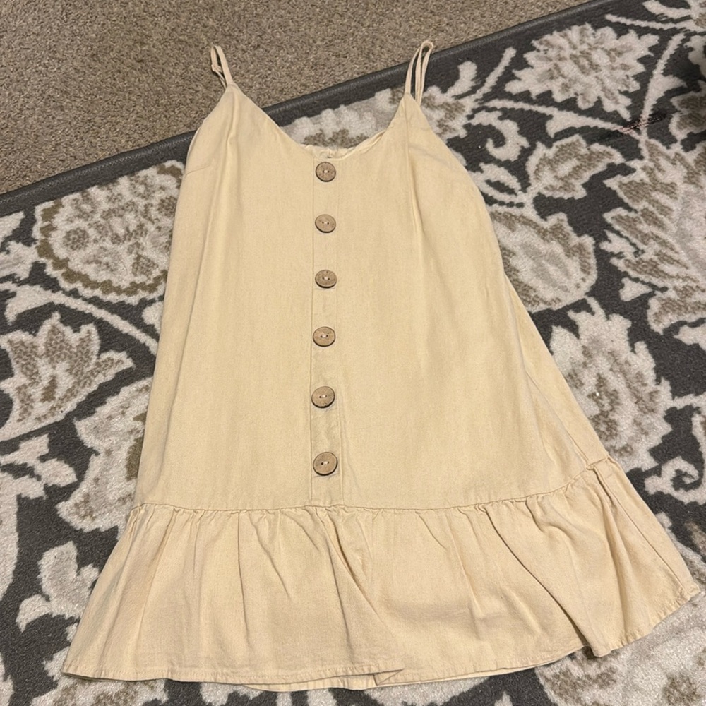 Cream mini dress